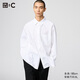 優(yōu)衣庫合作款男裝女裝寬松襯衫/長(cháng)袖襯衣休閑480294 471799 480294/00白色 S