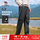 駱駝（CAMEL）加絨工裝男褲防風(fēng)防水傘兵軟殼休閑褲 C15CAYL6014 幻影黑 L