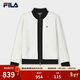 FILA 斐樂(lè )官方女士編織外套2024春季新款時(shí)尚休閑小香風(fēng)毛衣開(kāi)衫 蒸汽白-IV M 165/84A