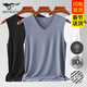 七匹狼背心男夏季莫代爾冰絲男士無(wú)痕背心無(wú)袖青少年運動(dòng)健身打底杉 莫代爾親膚寬肩2件裝(冷灰+白色) XL 推薦140-160斤