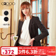 G2000女裝商務(wù)休閑西服上衣 季新款氣質(zhì)OL通勤修身小西裝女00710002 黑色/99(商務(wù)修身版) XS