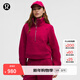 lululemon丨Scuba 女士超寬松款煙囪領(lǐng)衛衣*拉絨 LW3IFSS 漿果朗姆紅 M /L