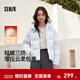 森馬（Semir）羽絨服女90絨子短款輕暖三防可愛(ài)花苞帽2025冬新款立體防風(fēng)外套 【正肩顯瘦廓形】粉藍80081 M