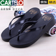 卡帝樂(lè )鱷魚(yú)（CARTELO）拖鞋人字拖女ins潮時(shí)尚外穿2026厚底坡跟夾腳踩屎感厚底人字拖 811W-8純色/黑色 38