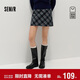 森馬（Semir）商場(chǎng)同款|半身裙女冬半松緊腰仿呢短裙2025辣妹A字裙101725120002