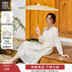 香影新中式輕國風(fēng)套裝女2026春季新款連衣裙兩件套裙子穿搭一整套 米色 M