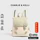 CHARLIE&KELLI CK品牌輕奢女包2026年款雙肩包女士學(xué)院風(fēng)小背包出游便攜書(shū)包 奇異果綠【聯(lián)系客服備注順豐包郵】