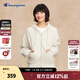 Champion冠軍連帽衛衣女25秋季新款小清新糖果色純棉外套拉鏈開(kāi)衫 燕麥色 S