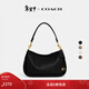 蔻馳（COACH）【禮物】CARY系列女士經(jīng)典標志斜挎包單肩馬鞍包高級感冬季女包 B4/黑色