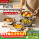 美廚（MAXCOOK）加厚304不銹鋼湯盆菜盤(pán)套裝 食品級洗菜盆揉和面盆打蛋盆MCWA7320