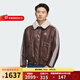 阿迪達斯（adidas）三葉草男子新款 PU PAD JKT摩登風(fēng)復古寬松保暖棉服外套 KF3692 L