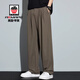AEMAPE美國蘋(píng)果高端休閑褲男2026春夏新款垂感寬松直筒高級感百搭褲子男 DY5030褐色常規 3XL 碼 體重180-200斤