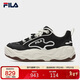 FILA斐樂(lè )易烊千璽同款男BROOK 2面包摩登板鞋流沙鞋休閑黑色運動(dòng)鞋子