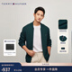 Tommy Hilfiger【純羊毛】秋冬男裝商務(wù)休閑青年棒球領(lǐng)羊毛衫針織開(kāi)衫外套 深綠色MRF L （推薦：150-165斤）