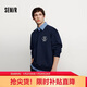 森馬（Semir）衛衣男冬季學(xué)院風(fēng)假兩件情侶裝加絨2025oversize繡花109725116202