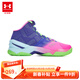 安德瑪安德瑪童鞋 秋冬新款百搭實(shí)戰兒童籃球鞋舒適透氣緩震大童運動(dòng)鞋 淺紫色 36