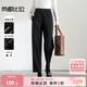 尚都比拉冬季休閑松緊腰加絨舒適保暖輕運動(dòng)哈倫小腳褲
