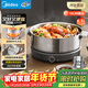 美的（Midea）0涂層電火鍋不銹鋼火鍋專(zhuān)用鍋分體可拆全鋼速沸電火鍋電熱鍋多功能鍋6.5L電煮鍋多用途鍋HGS30G1