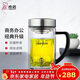 希諾（heenoor）抗菌玻璃杯雙層高檔辦公水杯男2025新款帶手柄泡茶杯子X(jué)N-9321KT