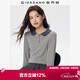 佐丹奴長(cháng)袖Polo衫女春季新款彈力坑條撞色娃娃領(lǐng)休閑上衣05315789