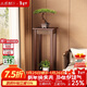 小匠材實(shí)木中式花臺陽(yáng)臺架子中古風(fēng)置物架落地式裝飾擺件客廳多層花架子
