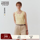 Teenie Weenie小熊女裝T恤2025夏季新款清新俏皮活力甜酷無(wú)袖背心 黃色 S