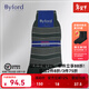 百富BYFORD/男士商務(wù)紳士條紋中筒襪子 9672 黑色 均碼