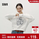 森馬（Semir）[商場(chǎng)同款]JUJU聯(lián)名衛衣女落肩寬松秋季2025趣味圖案101525116021