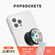 PopSockets 【一直轉的】泡泡騷手機支架氣囊創(chuàng  )意黑膠轉盤(pán)旋轉防摔粘貼式支架 CD唱片