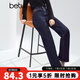 百圖（betu）女裝2025年冬季新款牛仔褲高腰顯瘦潮流直筒長(cháng)褲褲子女2510T84 深牛仔藍 M