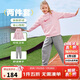 NIKE3BRAND 耐克男女童紅色拜年服衛衣+長(cháng)褲2件套兒童純棉舒適套裝