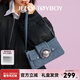 JellyToyboy女包【藍盈瑩同款】JTB千禧包新款牛仔腋下通勤斜挎包情人節禮物 牛仔藍