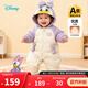 迪士尼（Disney）嬰兒寶寶85鴨絨羽絨服紅色拜年服連體衣可愛(ài)卡通外出保暖抱衣 【85鴨絨】糖果紫拼色黛絲 80 （建議9-15個(gè)月身高73-80cm)