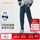 巴拉巴拉童裝兒童褲子男童長(cháng)褲秋冬裝寶寶直筒褲加絨時(shí)尚潮酷