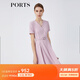 PORTS寶姿春夏新品女裝短袖中長(cháng)連衣裙LM8D254KWB008 拂曉粉 XS (2)