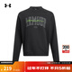 安德瑪（Under Armour）UA秋冬EF男子圓領(lǐng)抓絨運動(dòng)休閑衛衣6010178 黑色001 2XL