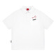 查爾斯桃心輕奢愛(ài)心小口袋情侶款純棉短袖POLO衫夏小眾男女 本白    2XL   
