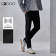 G2000【棉質(zhì)彈性/商場(chǎng)同款】男裝秋冬親膚百搭修身休閑褲 黑色 33