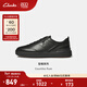 Clarks其樂(lè )Courtlite Pure男鞋復古時(shí)髦厚底運動(dòng)德訓休閑板鞋 黑色 261852817 41