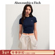 Abercrombie & Fitch【多色圓領(lǐng)T】經(jīng)典小麋鹿圖案女裝25夏季美式短袖T恤139-5272 海軍藍 S (165/88A)
