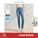 茵曼（INMAN）【商場(chǎng)同款】冰芙美涼感九分牛仔褲2025夏女裝新款顯瘦鉛筆褲 牛仔藍 27