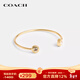 蔻馳（COACH）【京東奧萊】男女同款金色時(shí)尚簡(jiǎn)約設計手環(huán)手鐲 CT037 GLD