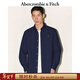 Abercrombie & Fitch【李現同款】小麋鹿圖案美式牛津長(cháng)袖襯衫25秋冬男裝125-5224 海軍藍 S (175/92A)