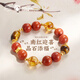 布達拉宮川料南紅虎眼石手串男女款黃塔晶925銀紅色本命年手鏈生日禮物