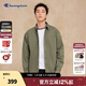 Champion冠軍襯衫男2025秋季新款做舊工裝風(fēng)日系翻領(lǐng)外套女潮休閑 軍綠色 XL