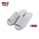 MUJI男女通用 水洗棉厚底拖鞋 無(wú)性別 男鞋女鞋 前開(kāi)/藏青色條紋 5S 27.5 cm/XL/45碼（2.0）