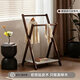 糜鴻（MIEHONE）櫸木掛衣架中古風(fēng)臥室次凈衣帽架晾衣架床邊晚上放衣神器置物架子 【進(jìn)口山毛櫸】胡桃色40cm加粗-雙桿可折疊