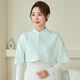 心怡情緣坊（XINYIQINGYUANFANG）坐月子披肩坎肩秋冬孕產(chǎn)婦肩頸喂奶哺乳防風(fēng)保暖a類(lèi)四季純棉護肩 四季款-薄荷綠【純棉 親膚透氣】 均碼(80-180斤)