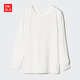 優(yōu)衣庫女裝HEATTECH圓領(lǐng)T恤/長(cháng)袖保暖衣478938 485813 485813/00白色 M