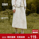森馬（Semir）半身裙女冬季肌理夾棉松緊腰A字長(cháng)裙抽繩2025氣球裙109725120001